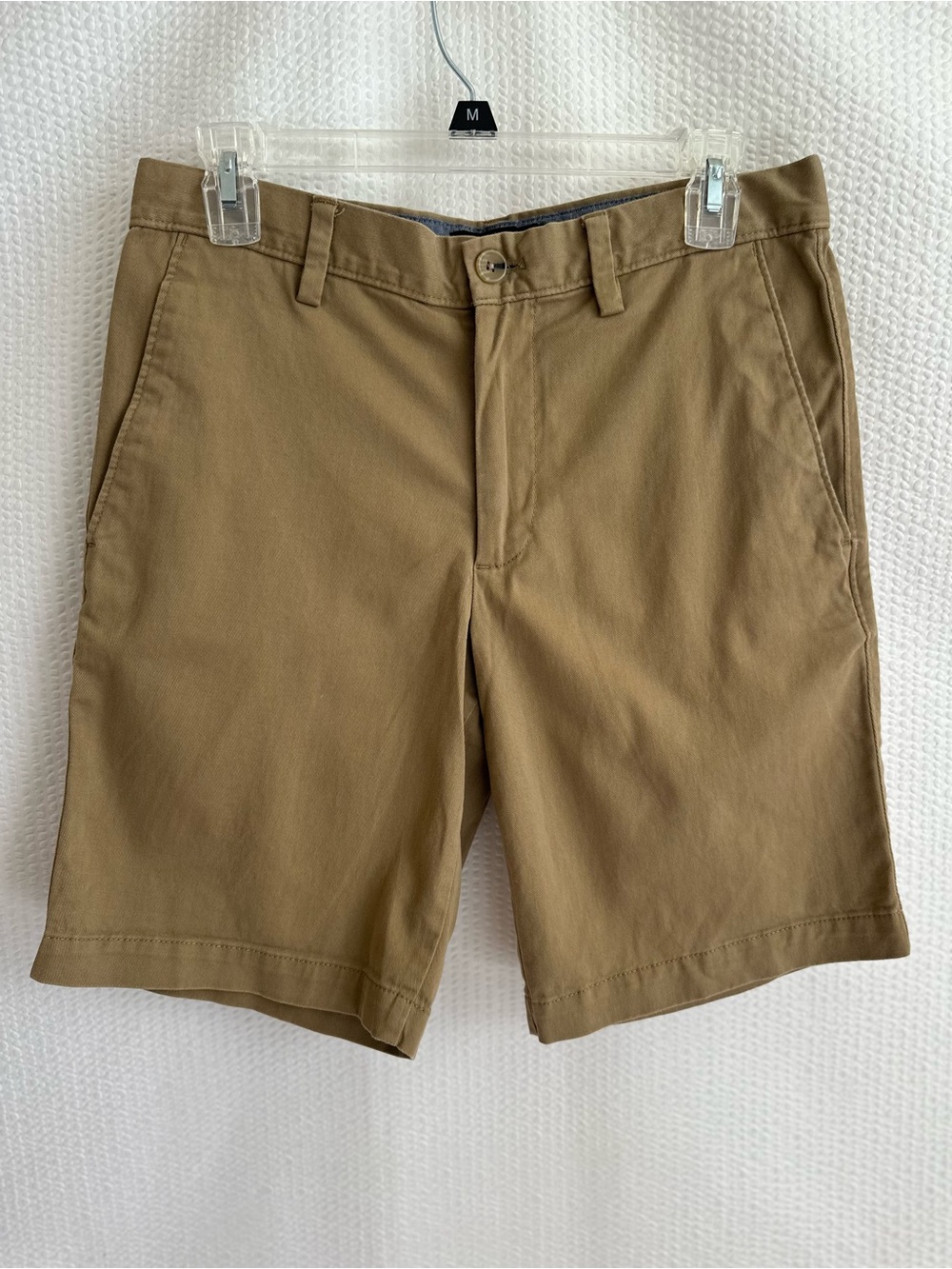 BANANA REPUBLIC Aiden Khaki Chino Shorts Size 29 Stretch Cotton 9” Inseam Men’s